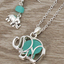 Load image into Gallery viewer, ELEPHANT-2PC-SET NECKLACE SET