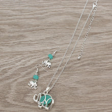 Load image into Gallery viewer, ELEPHANT-2PC-SET NECKLACE SET