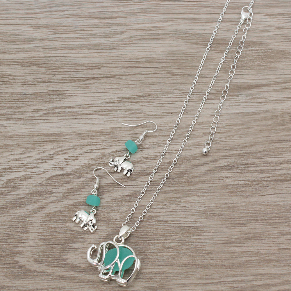 ELEPHANT-2PC-SET NECKLACE SET