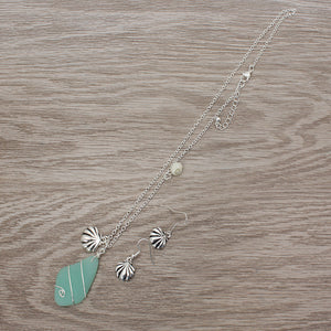 SHELL-2PC-SET NECKLACE SET