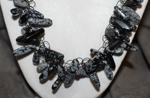 Black Snowflake Obsidian TSD