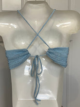 Load image into Gallery viewer, Crop Spagetti Strap Halter Top Crochet Shirts