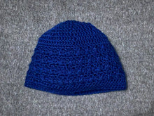 Load image into Gallery viewer, Blue X Crochet Stocking Hat