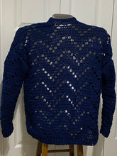 Load image into Gallery viewer, Chevron Crochet Cardigan Sweater