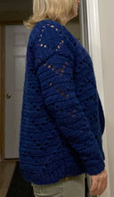 Load image into Gallery viewer, Chevron Crochet Cardigan Sweater