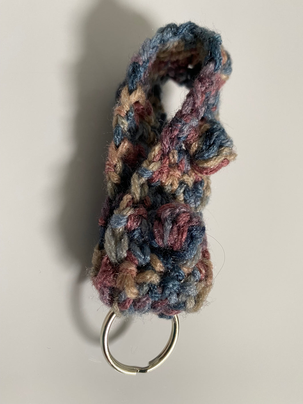 Bobble Stitch Crochet Keychain