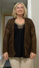 Load image into Gallery viewer, Airy Crochet Spring/Fall Cardigan Sweater