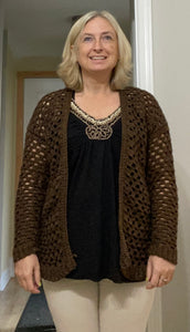 Airy Crochet Spring/Fall Cardigan Sweater