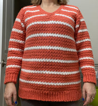 Load image into Gallery viewer, Cochet Pullover V-neck Sweater