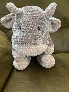 Charlotte the Stuffed Crochet Velvet Cow