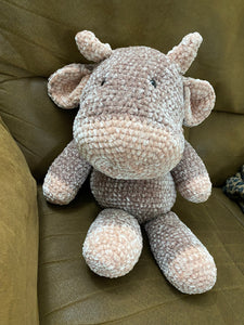Charlotte the Stuffed Crochet Velvet Cow