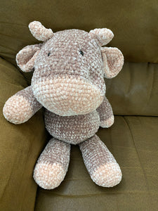 Charlotte the Stuffed Crochet Velvet Cow