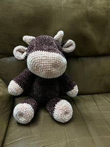 Charlotte the Stuffed Crochet Velvet Cow