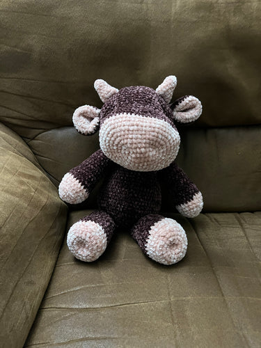 Charlotte the Stuffed Crochet Velvet Cow