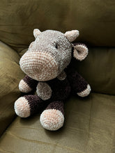 Load image into Gallery viewer, Charlotte the Stuffed Crochet Velvet Cow