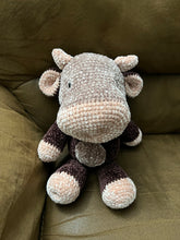 Load image into Gallery viewer, Charlotte the Stuffed Crochet Velvet Cow