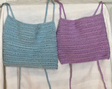 Load image into Gallery viewer, Crop Spagetti Strap Halter Top Crochet Shirts