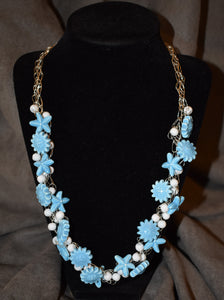 Blue and White Summer Beach TSD