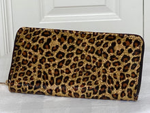 Load image into Gallery viewer, Glittery Cheetah Wallet