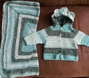 Crochet Infant Hoodie