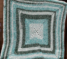 Load image into Gallery viewer, Solid Granny Square Crocheted Baby Blanket