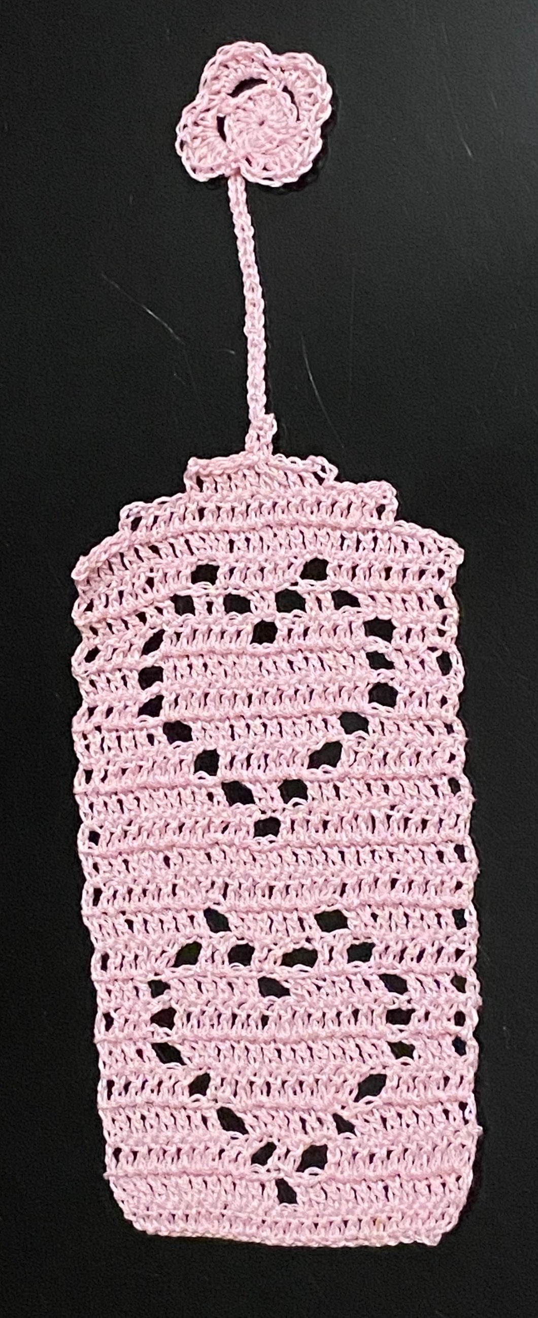 Hearts with Flower Tassel Bookmark