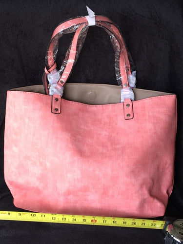 Large Pink Handbag W/ matching change purse