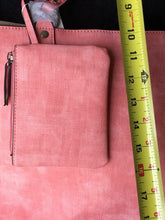 Load image into Gallery viewer, Large Pink Handbag W/ matching change purse