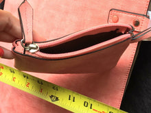 Load image into Gallery viewer, Large Pink Handbag W/ matching change purse