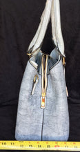 Load image into Gallery viewer, Large Blue Handbag W/ extra 30” + adjustable removeable strap