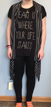 Load image into Gallery viewer, Black &amp; White Striped Cardigan