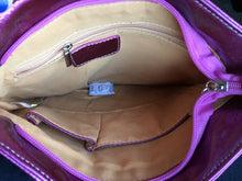 Load image into Gallery viewer, Purple Animal Print Cross Messenger Bag