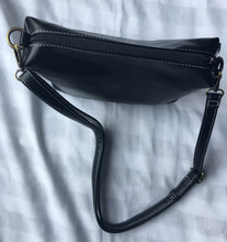 Load image into Gallery viewer, Solid Black Leather Small Handbag