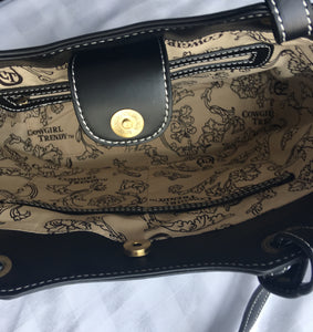 Black Western Rhinestone Handbag