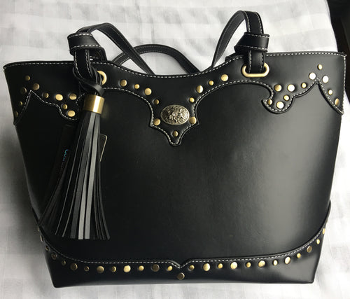Black Western Rhinestone Handbag