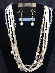 Daydream Pearl and Bead 2 pc Necklace Set
