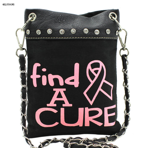 Black 'Cure' Small Mini Messenger