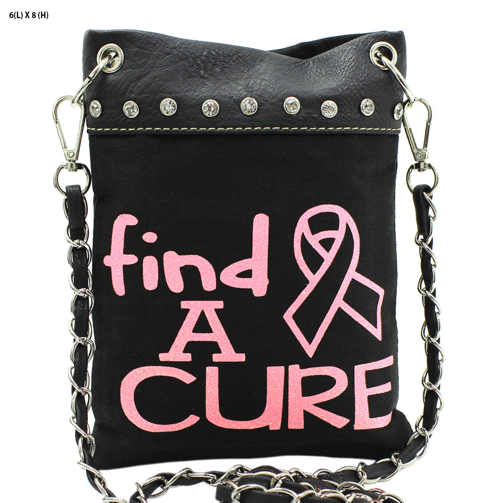 Black 'Cure' Small Mini Messenger