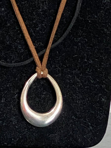 Faux Suede Cord Necklace