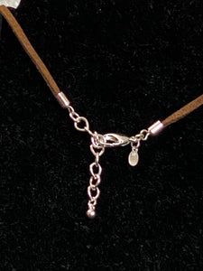 Faux Suede Cord Necklace