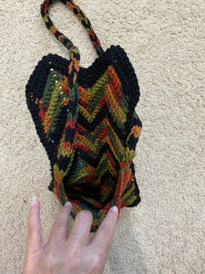 Chevron Multi-colored Crossbody Cell Phone Sling