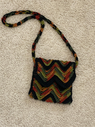 Chevron Multi-colored Crossbody Cell Phone Sling
