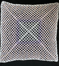 Load image into Gallery viewer, Pink Crochet Granny Square Baby Blanket