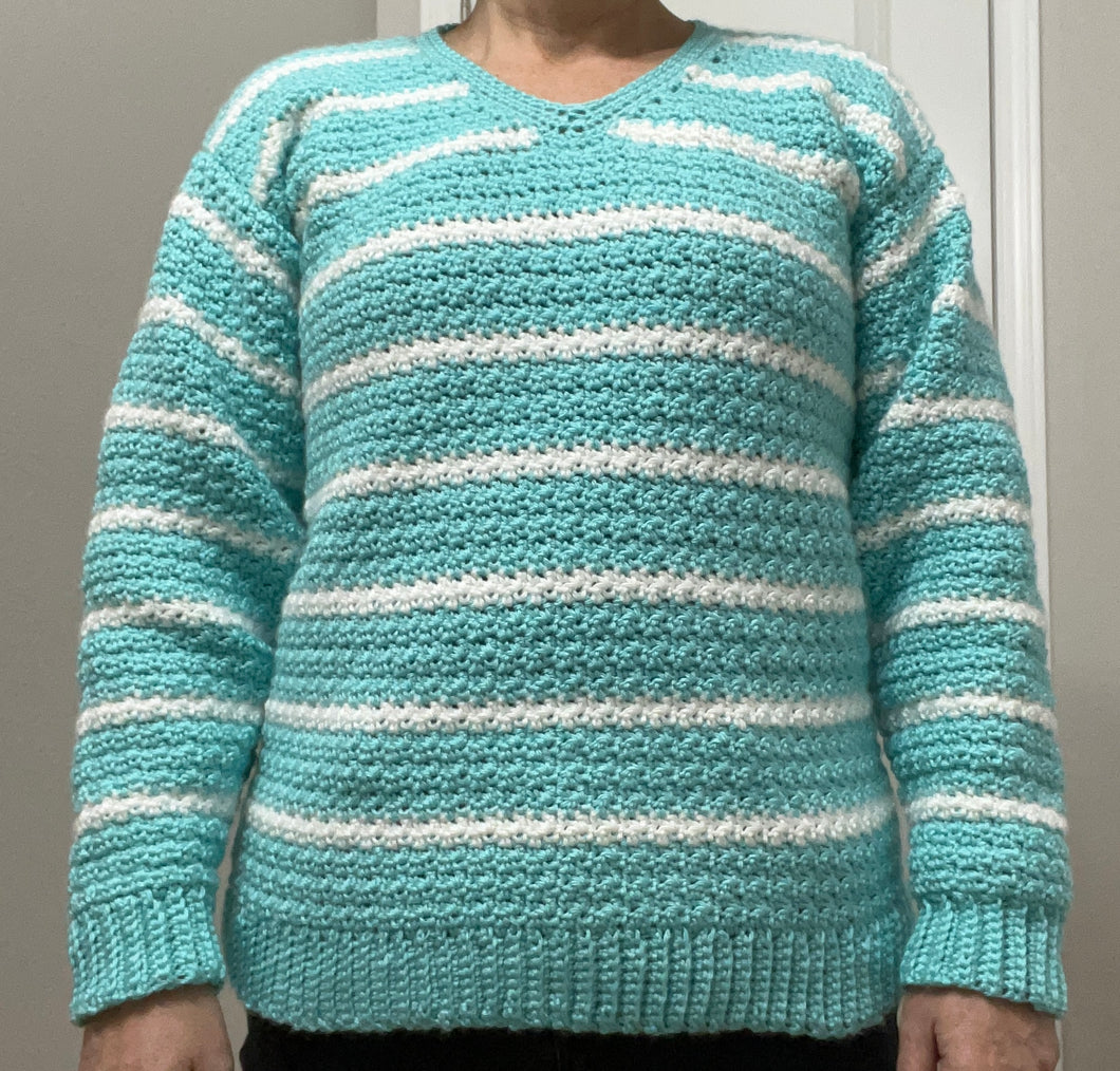 Cochet Pullover V-neck Sweater
