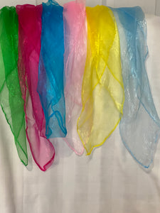Silky Sheer Colored Scarf