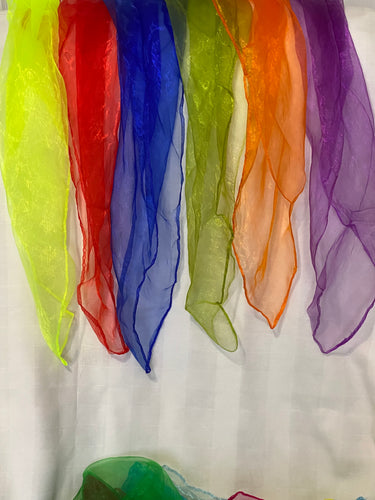 Silky Sheer Colored Scarf