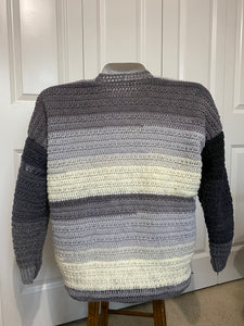 Multi-Colored Simple Long Sleeve Cardigan Sweater