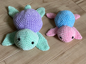 Stuffed Crochet Chenille Turtles