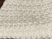 Load image into Gallery viewer, Snow Sparkle White Crochet Pullover Sweater