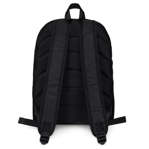 "I Teach" Blue on Black Backpack